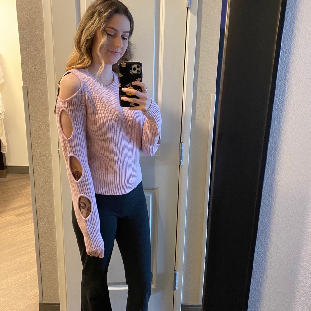 Zoe Jordan flamingo seeding Galen knit sweater